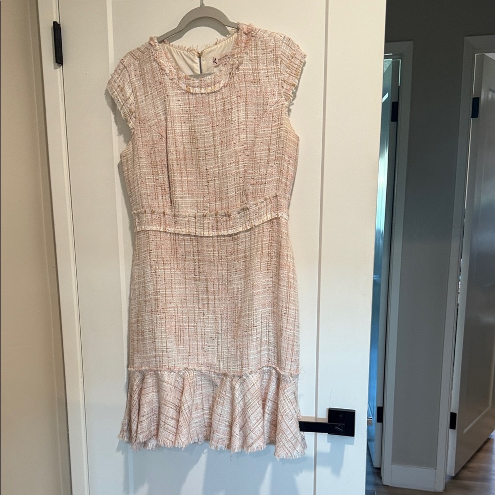 Nanette Lepore Pink Tweed Mini Dress